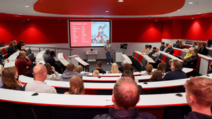 An image inside The Spark, a lecture hall, at Southampton Solent University